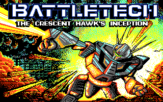 BattleTech: The Crescent Hawk's Inception (DOS) screenshot: Title screen (MCGA)