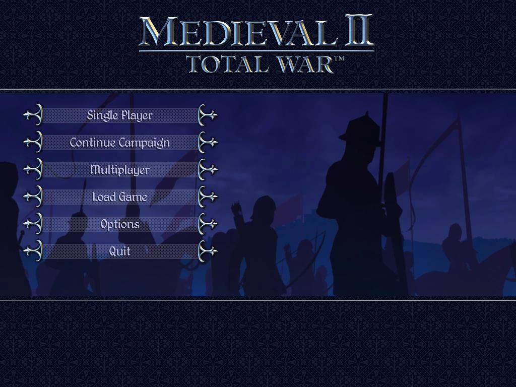 Medieval II: Total War (Windows) screenshot: Main menu