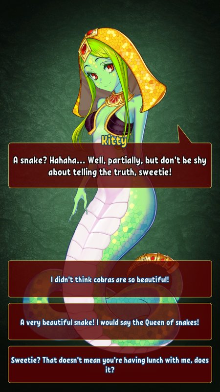 Sinful Puzzle: Dates Inferno (Browser) screenshot: Kitty, the Naga