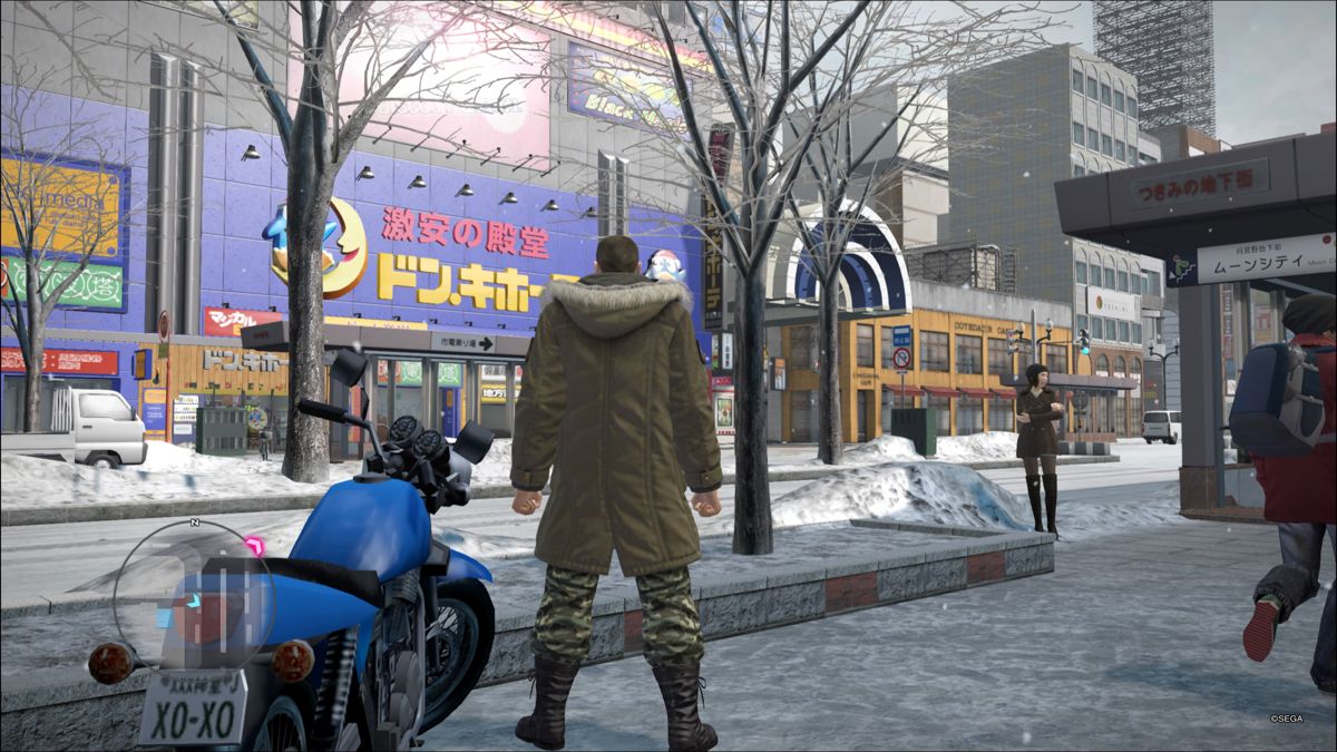 Yakuza 5 (PlayStation 4) screenshot: Sapporo, Hokkaido featured for the first time in Yakuza series