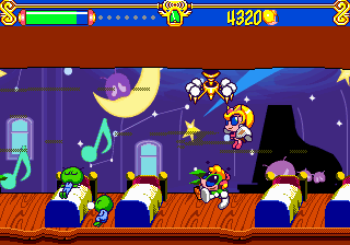 Tempo (SEGA 32X) screenshot: Why do you need to murder these poor sleeping creatures Tempo?