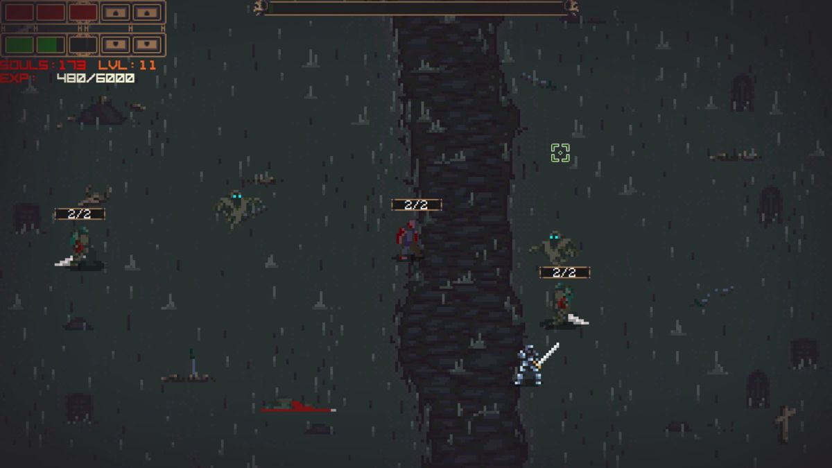 Slash or Die (Windows) screenshot: Ghost are very irritating enemies, because they can be missed.