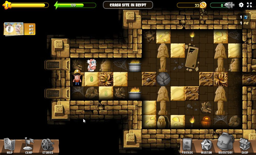 Screenshot of Diggy's Adventure (Browser, 2012) - MobyGames