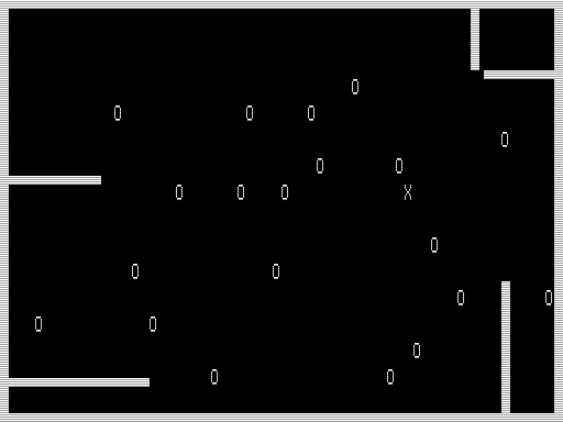 Robot (TRS-80) screenshot: Approaching Robots