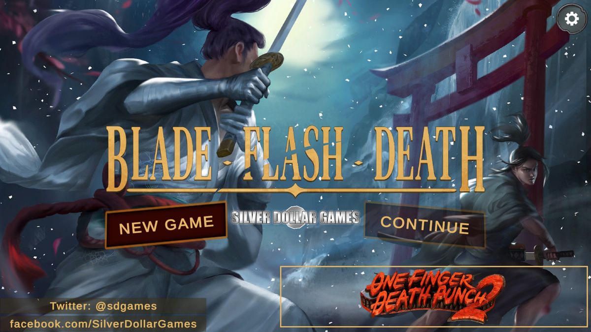 Blade Flash Death (Windows) screenshot: Title screen