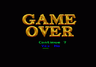 Hook (SEGA CD) screenshot: Game over? Nah, you can continue!