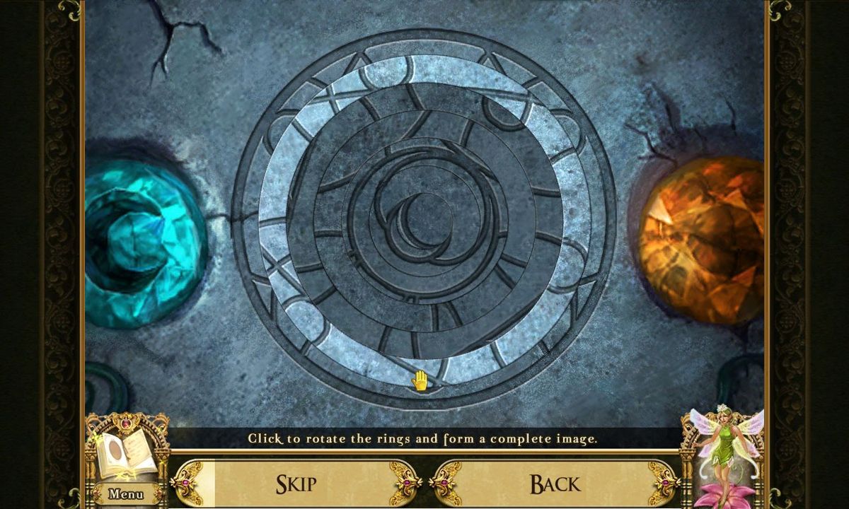 Awakening: Moonfell Wood (Windows) screenshot: A rotating ring puzzle<br><br>Big Fish demo