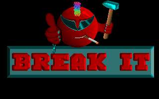Break It (DOS) screenshot: Title screen.