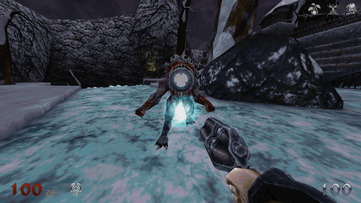 Wrath: Aeon of Ruin (Windows) screenshot: This guy has an "explosive" personality. (Early Access)