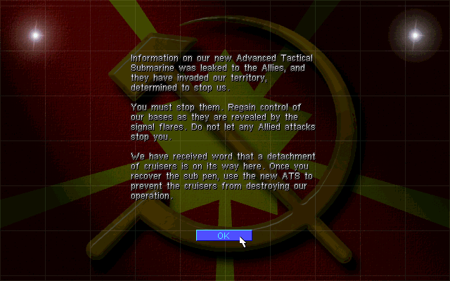 Command & Conquer: Red Alert - Counterstrike (Windows) screenshot: mission briefing