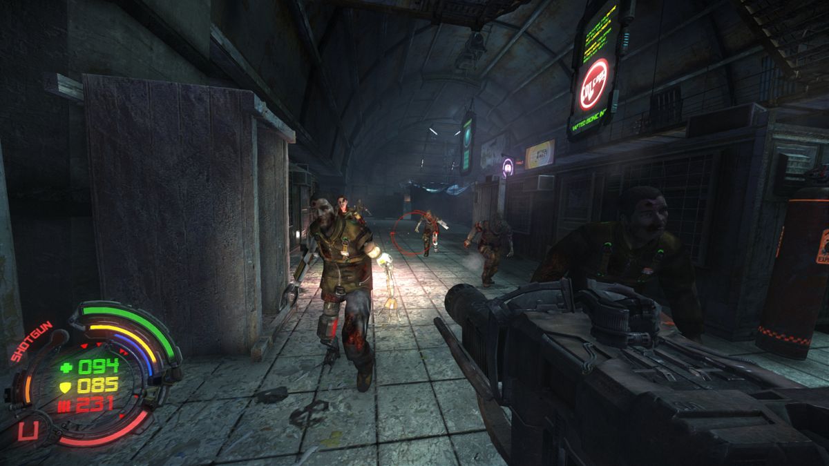 Hard Reset: Redux (Windows) screenshot: Cyber-Zombies, hideous creatures that are ready to haunt you.