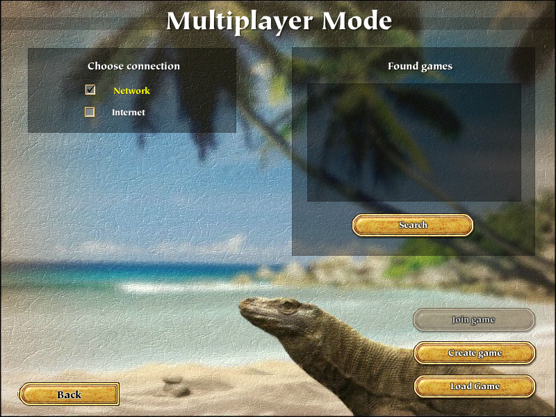 Port Royale (Windows) screenshot: Multiplayer lobby (empty, since the server is offline)