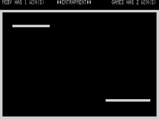Entrapment (TRS-80) screenshot: My Pieces Move