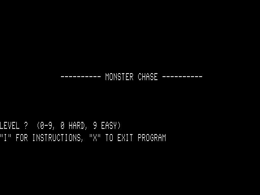 Monster Chase (1980) - MobyGames