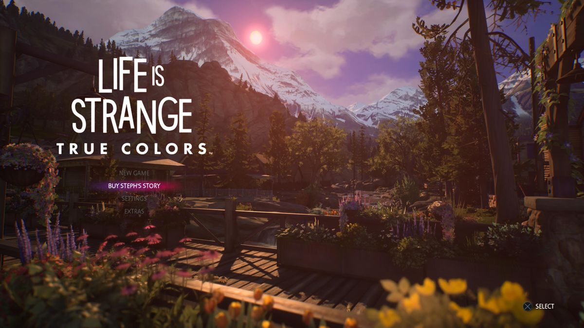 Life Is Strange: True Colors (PlayStation 4) screenshot: Main menu