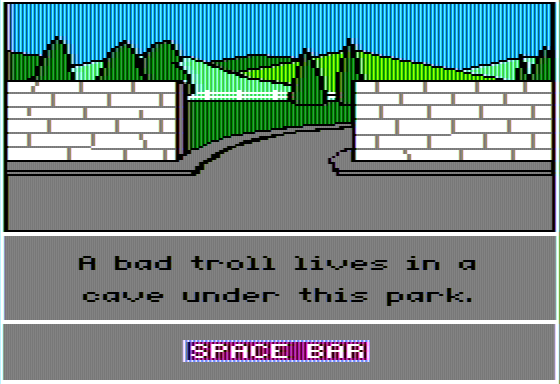 Animal Rescue (Apple II) screenshot: Beware of Troll