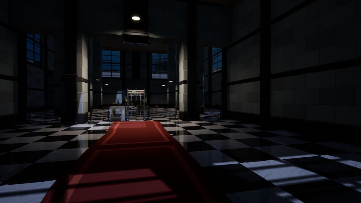 Ruff Night at the Gallery (Windows) screenshot: The game starts here, just inside the doors