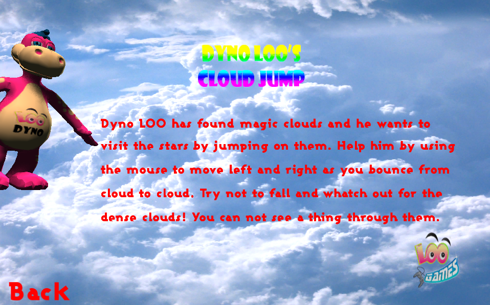 Dyno Cloud Jump (Browser) screenshot: How to Play