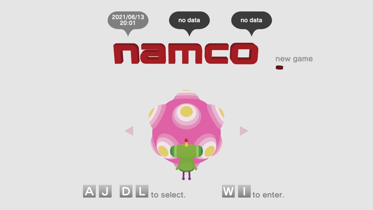 Katamari Damacy: Reroll (Windows) screenshot: Main menu