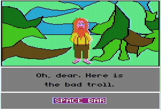 Animal Rescue (Apple II) screenshot: Troll