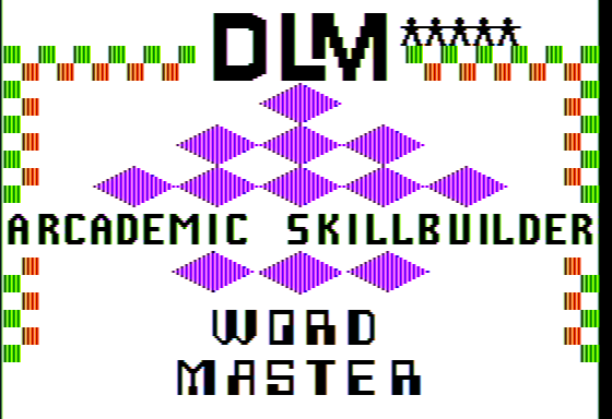 Word Master (Apple II) screenshot: Title Screen