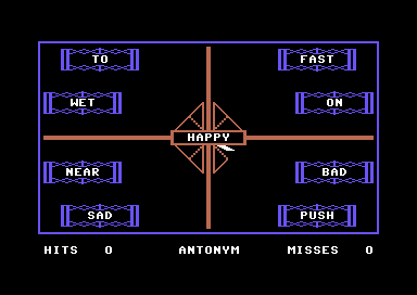 Word Master (Commodore 64) screenshot: Star of the Game