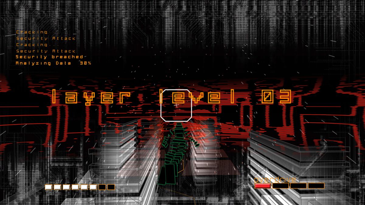 Rez Infinite (PlayStation 4) screenshot: Advancing through level layers