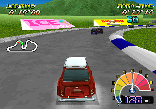 Choro Q Wonderful! (PlayStation) screenshot: Racing