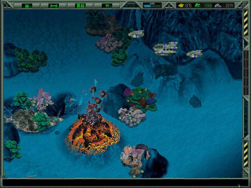 Submarine Titans (Windows) screenshot: Deep blue sea.