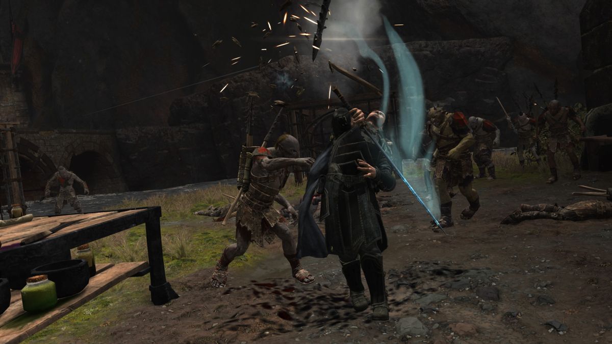 Middle-earth: Shadow of War (PlayStation 4) screenshot: Fending off enemy's finisher attack