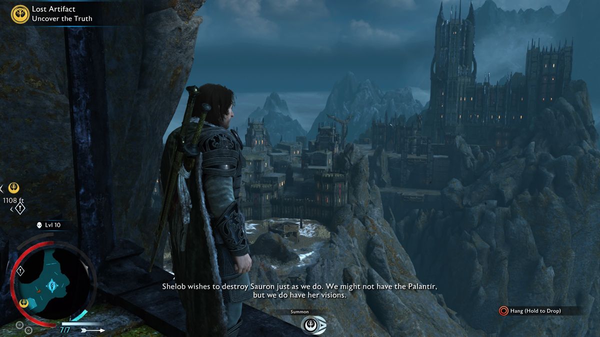 Middle-earth: Shadow of War (PlayStation 4) screenshot: Good view of the fortress