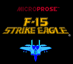 F-15 Strike Eagle (NES) screenshot: Title