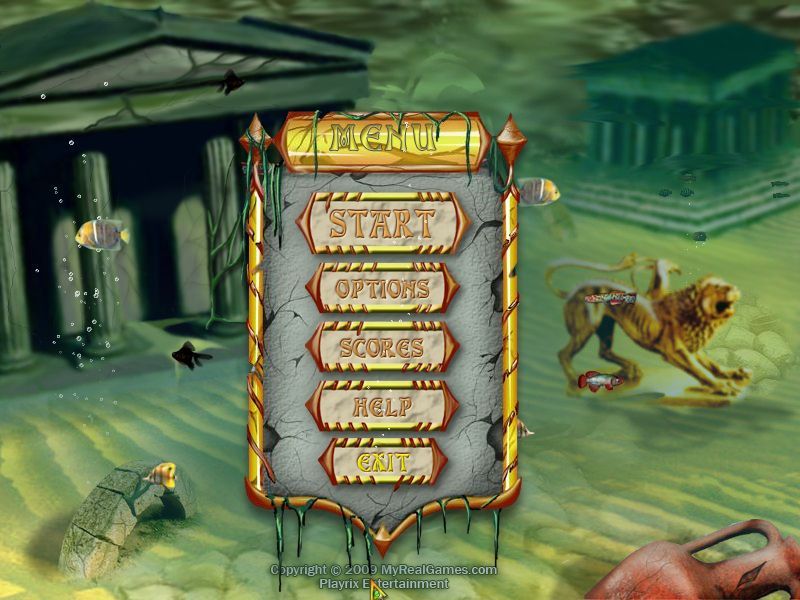 Talismans of Atlantis (Windows) screenshot: The main menu