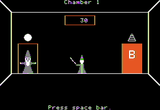 Zandar the Wizard (Apple II) screenshot: I Found Zandar
