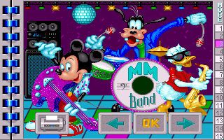 Mickey's Jigsaw Puzzles (DOS) screenshot: Band Puzzle