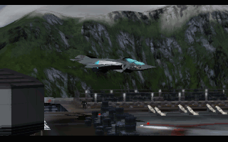 Cyberia 2: Resurrection (DOS) screenshot: Landing.