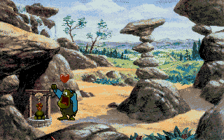 Curse of Enchantia (Amiga) screenshot: Brad's making new friends