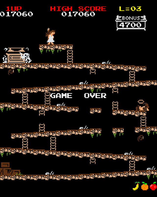 Donkey-Me: Raiders of the Lost Ark (Windows) screenshot: Or not - game over!