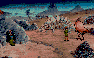 Curse of Enchantia (Amiga) screenshot: Why is this nose nosing around?