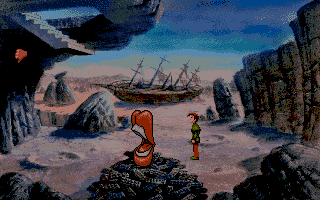 Curse of Enchantia (Amiga) screenshot: Salvadore Dali eat your heart out!