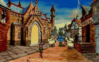 Curse of Enchantia (Amiga) screenshot: Brad has improved his appearance significantly.