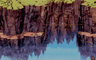 Curse of Enchantia (Amiga) screenshot: Cliffhanger?