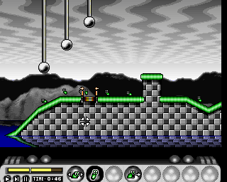 Blobz (Amiga) screenshot: One of the first levels