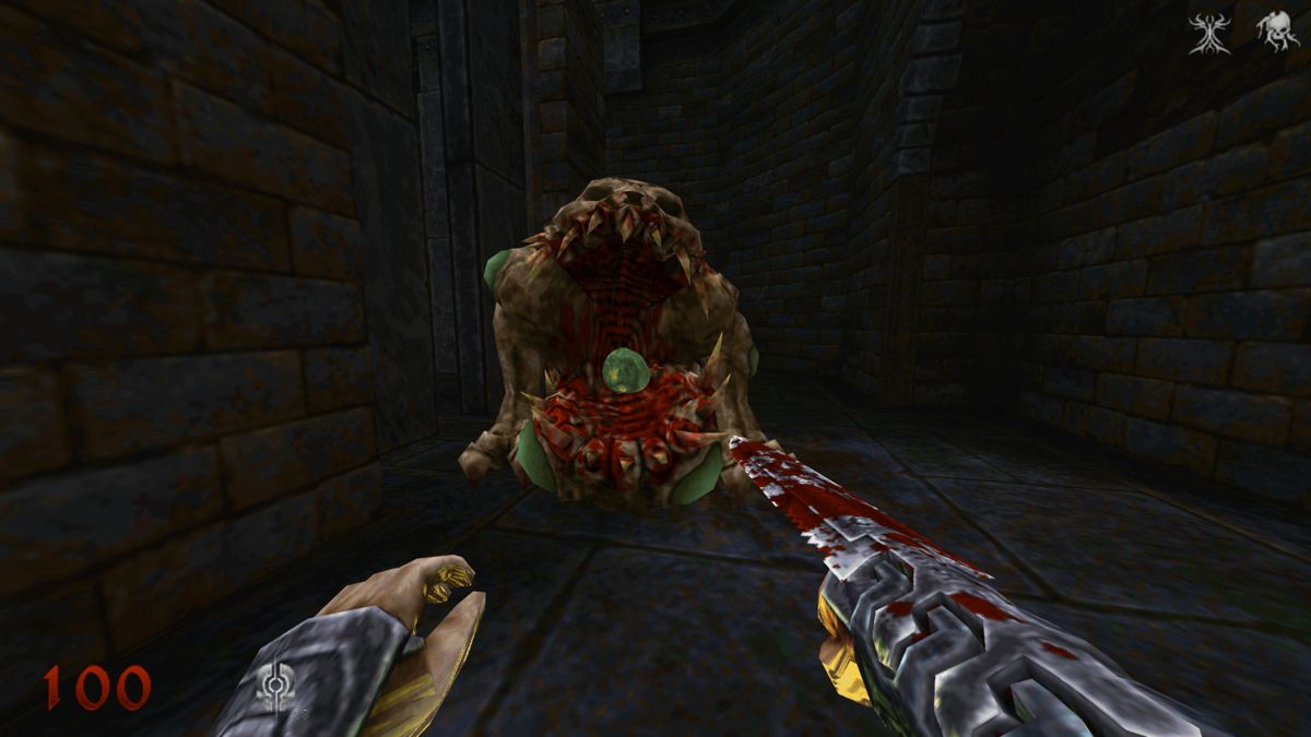 Wrath: Aeon of Ruin (Windows) screenshot: This hideous thing spits acid balls at you. (Early Access)