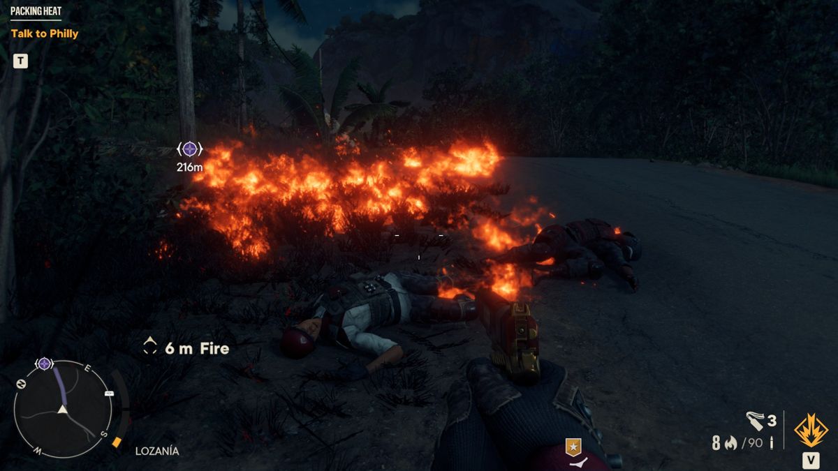 Far Cry 6 (Windows) screenshot: This pistol uses incendiary bullets.