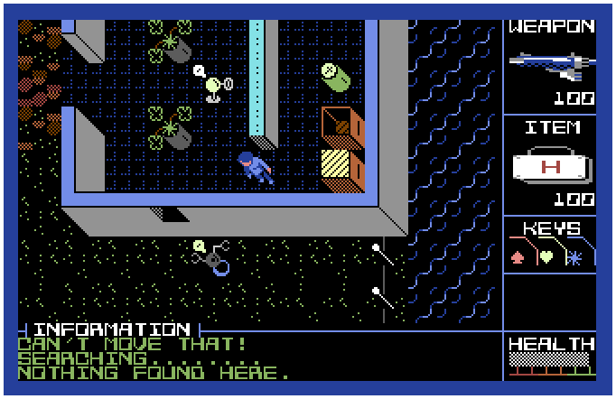 Attack of the Petscii Robots (Commodore 64) screenshot: Gameplay