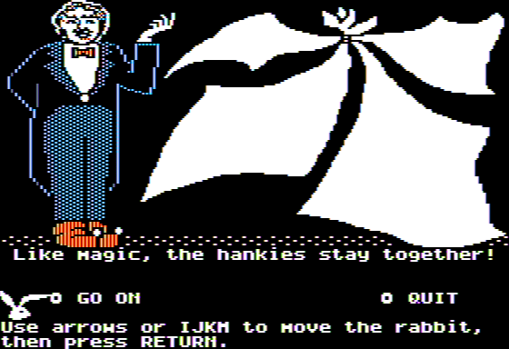 Microzine Jr. #3 (Apple II) screenshot: The Great Frankfurter - A Successful Trick