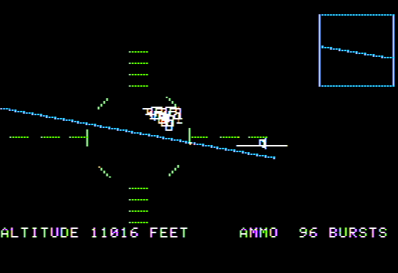 Chennault's Flying Tigers (Apple II) screenshot: Dogfight