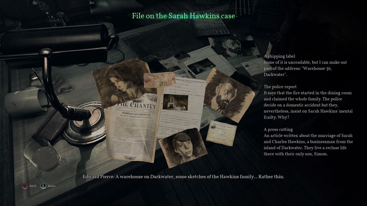 Screenshot of Call of Cthulhu (PlayStation 4, 2018) - MobyGames