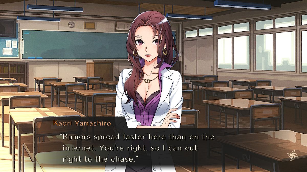 World End Syndrome (Nintendo Switch) screenshot: The teacher introduces new transfer student